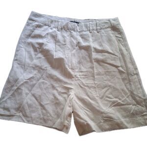 TOMMY HILFIGER  Shorts Women's  Size 12 White   Linen Blend  Casual Costal